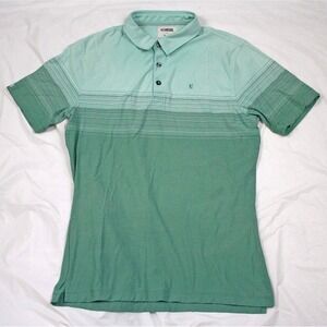 Linksoul Tempus Fugit Luxury‎ Men's Short Sleeve Golf Polo Shirt Size Small